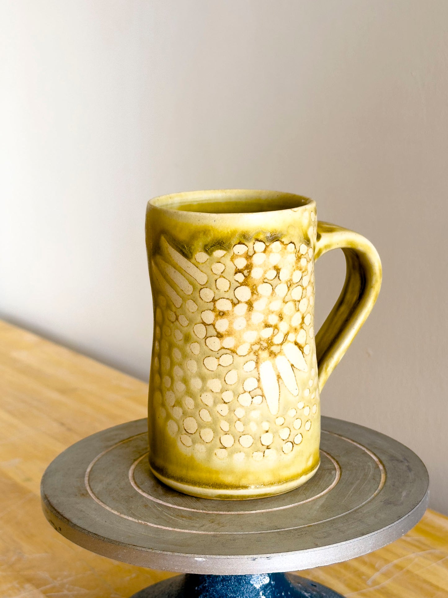 Handmade Mug - Amber Ash #4 - OOAK