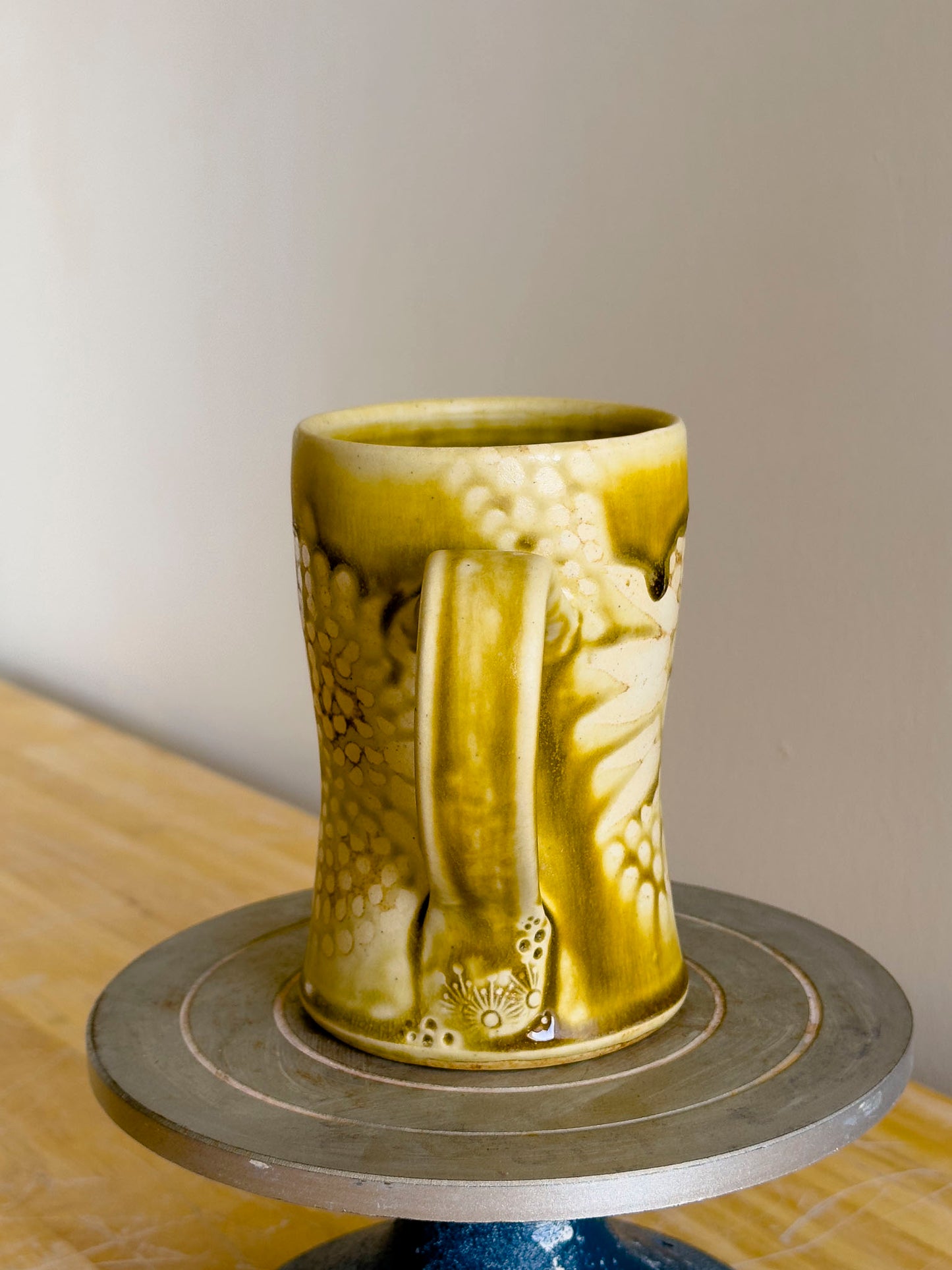 Handmade Mug - Amber Ash #5 - OOAK