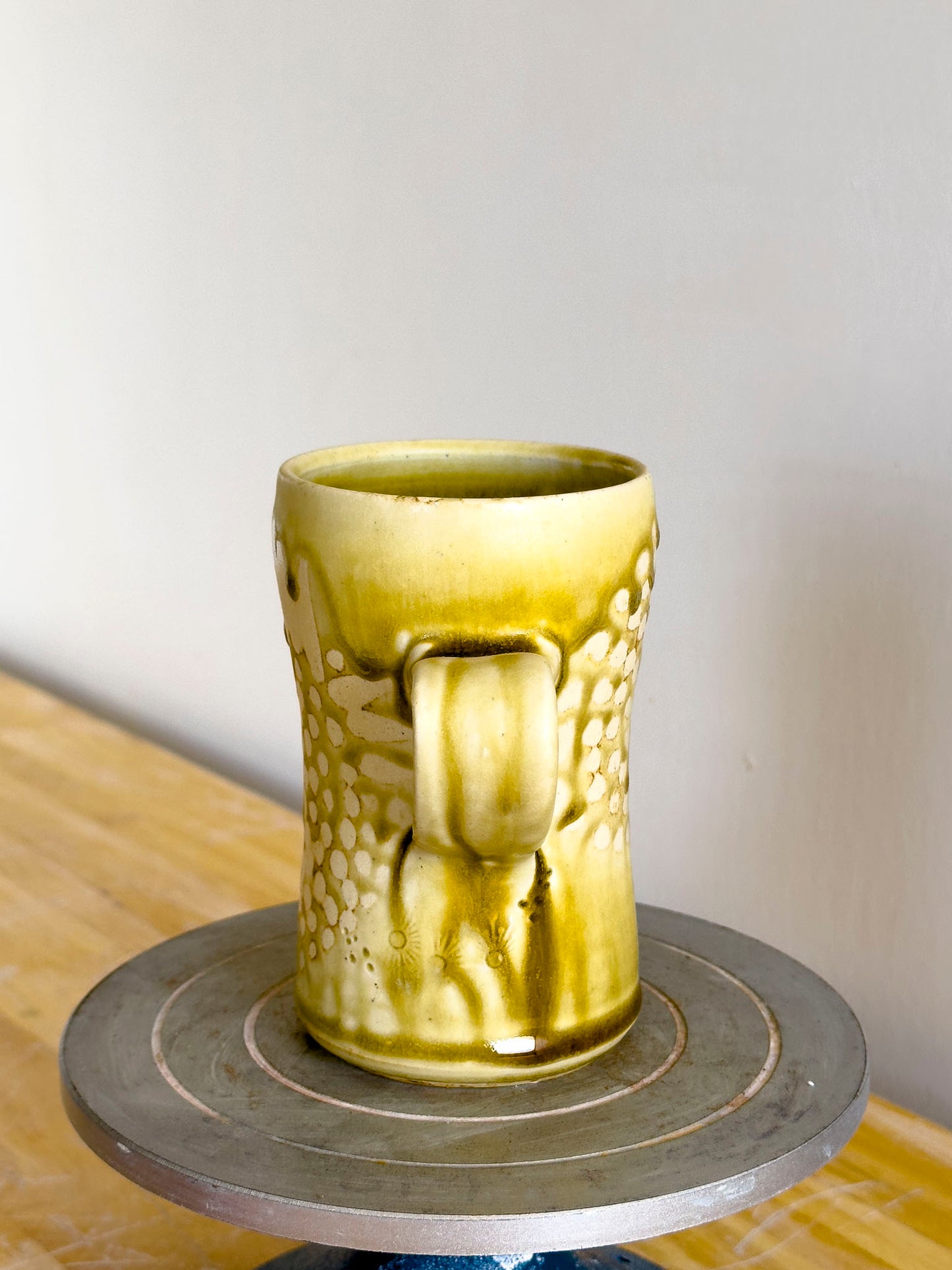 Handmade Mug - Amber Ash #1 - OOAK