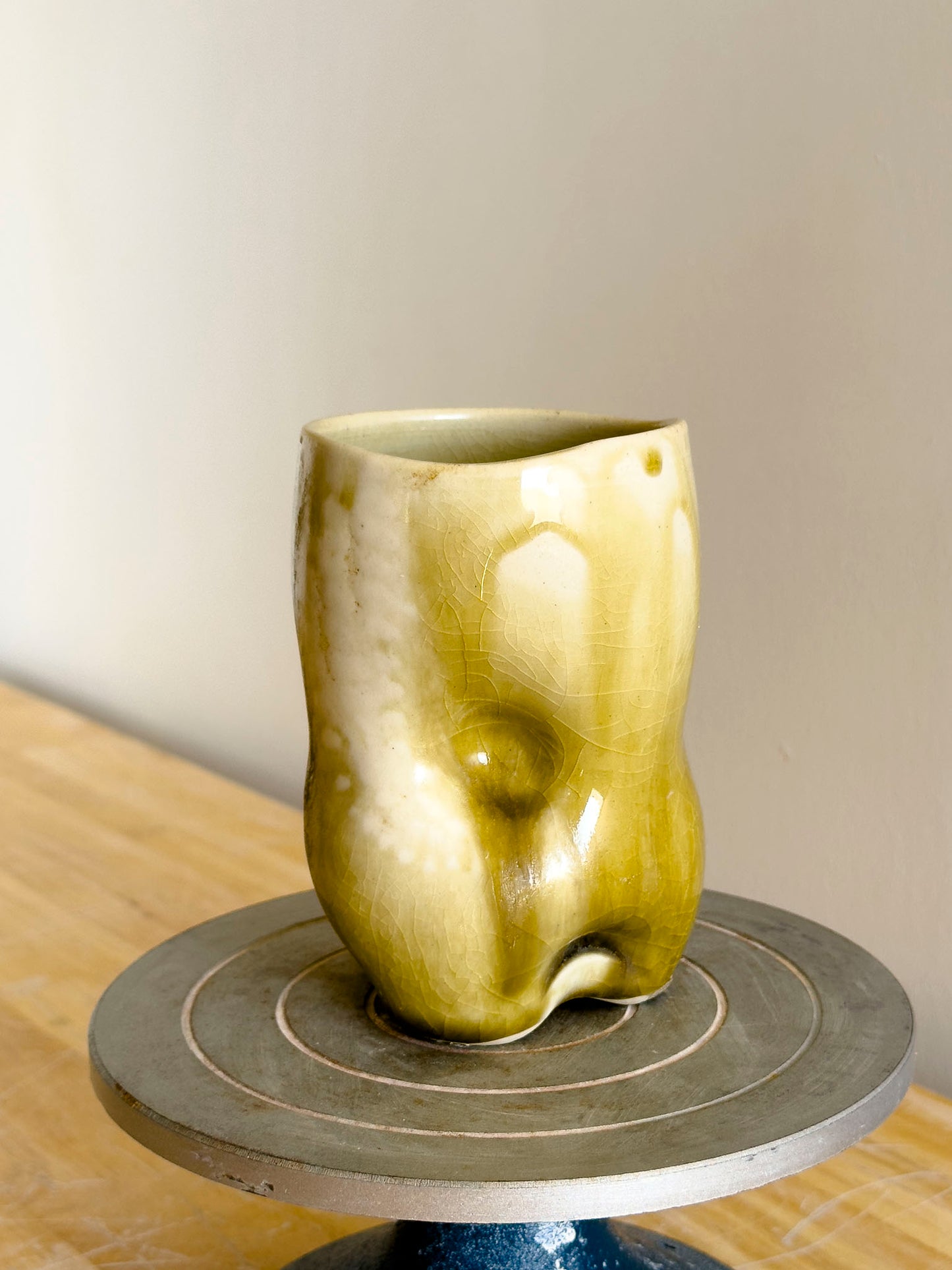 Handmade Cup - Amber Ash Seloura #8 - OOAK