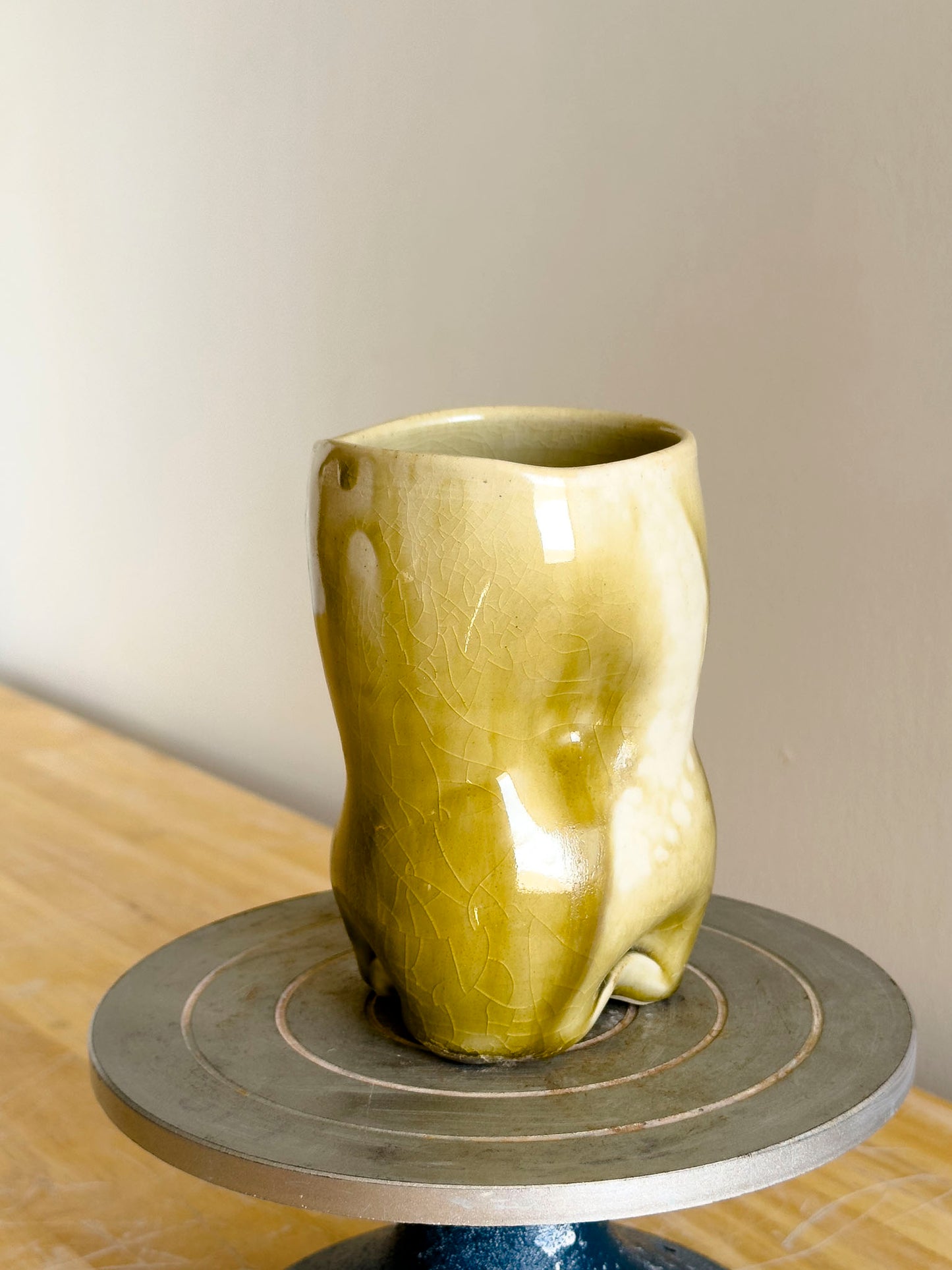Handmade Cup - Amber Ash Seloura #8 - OOAK