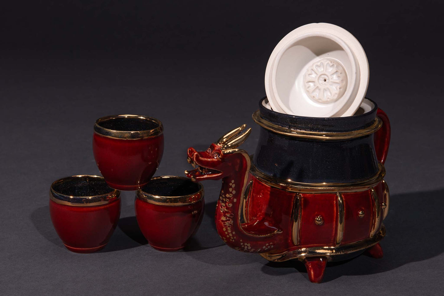 Uncle Iroh's Tea Set - Red Dragon