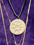 White Lotus Pendant - A symbol of Peace & Resistance - Jordan King Clay
