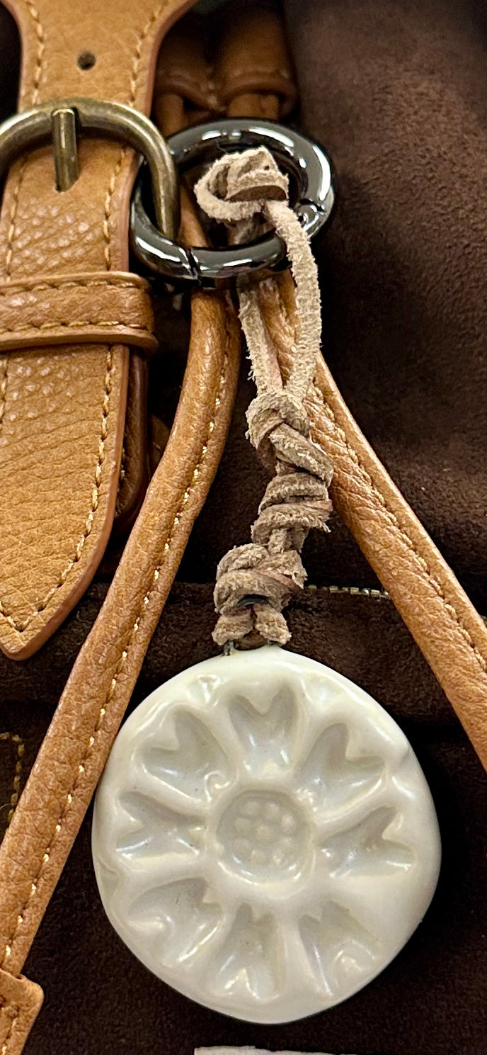 White Lotus Pendant - A symbol of Peace & Resistance - Jordan King Clay