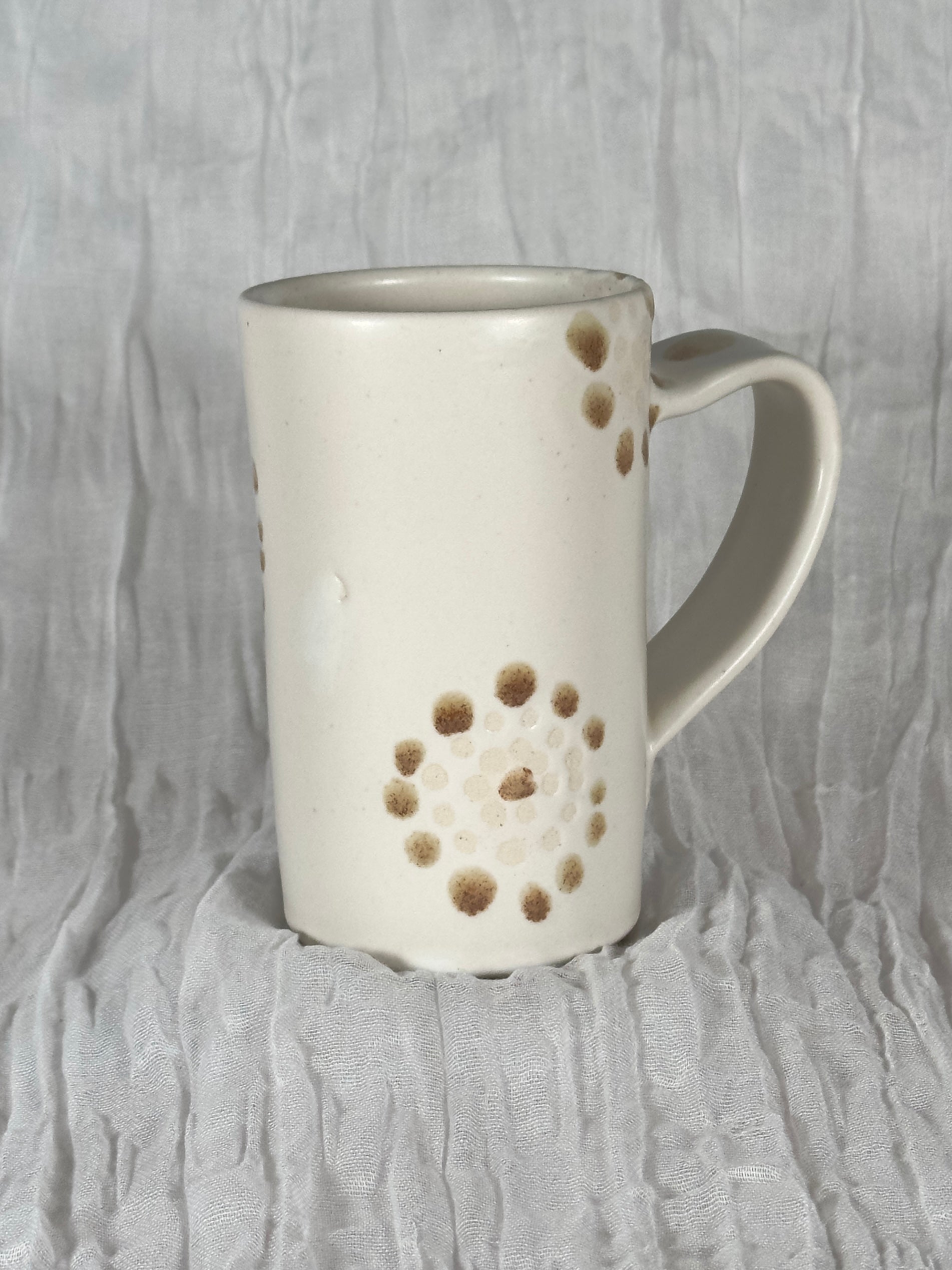 Handmade Mug - Frosted Earth w/ Cinnamon Bloom #3 - Jordan King Clay