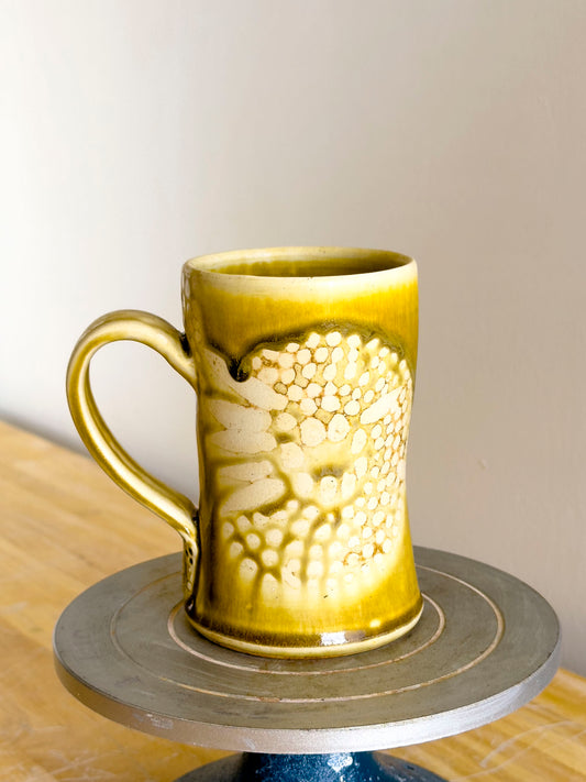 Handmade Mug - Amber Ash #5 - OOAK