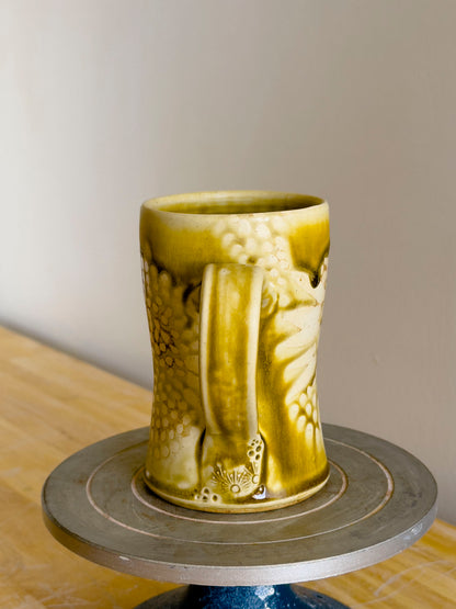 Handmade Mug - Amber Ash #5 - OOAK