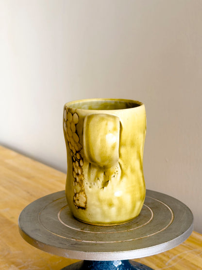 Handmade Mug - Amber Ash #8 - OOAK