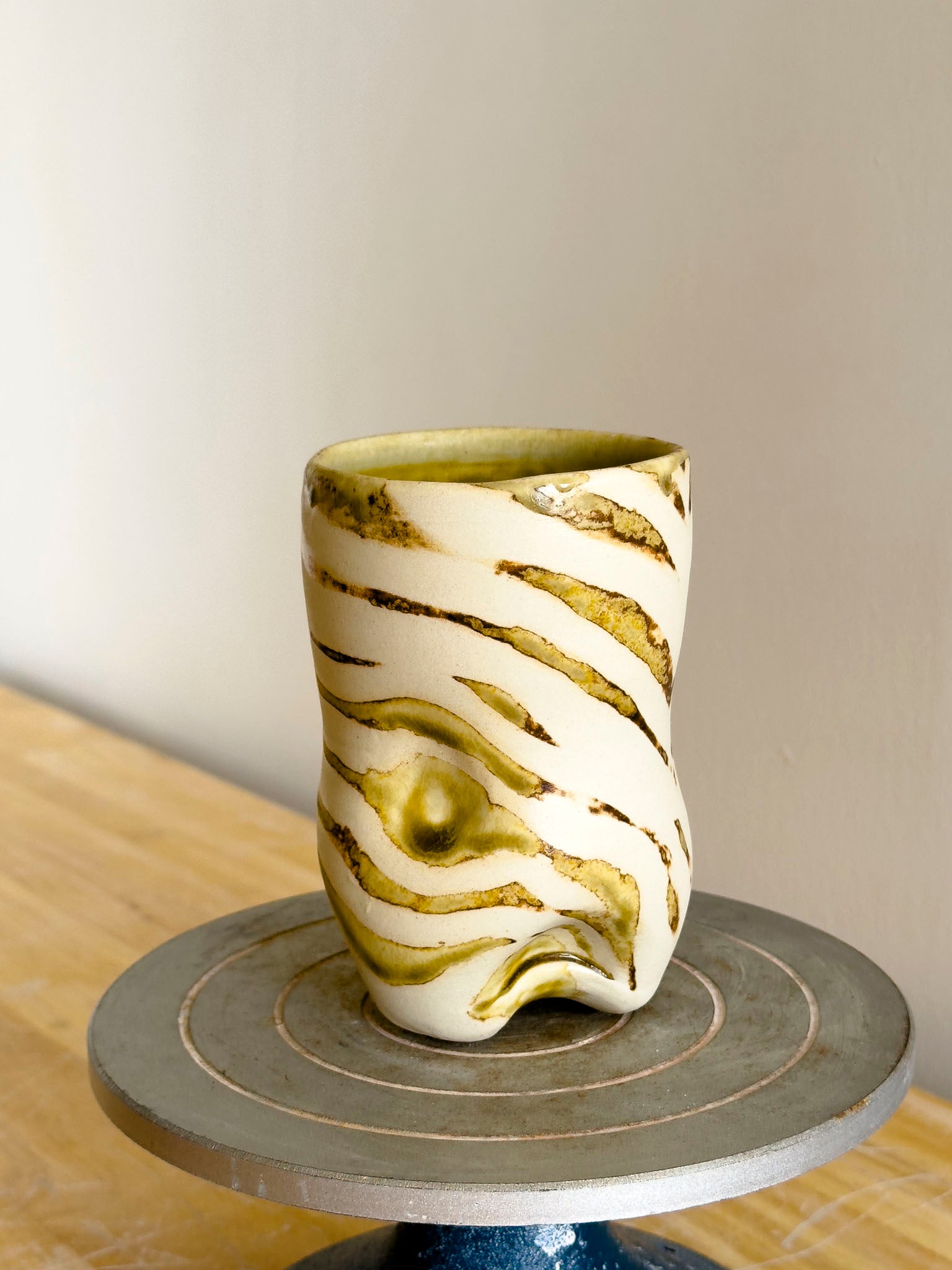 Handmade Cup - Amber Ash Seloura #4 - Jordan King Clay