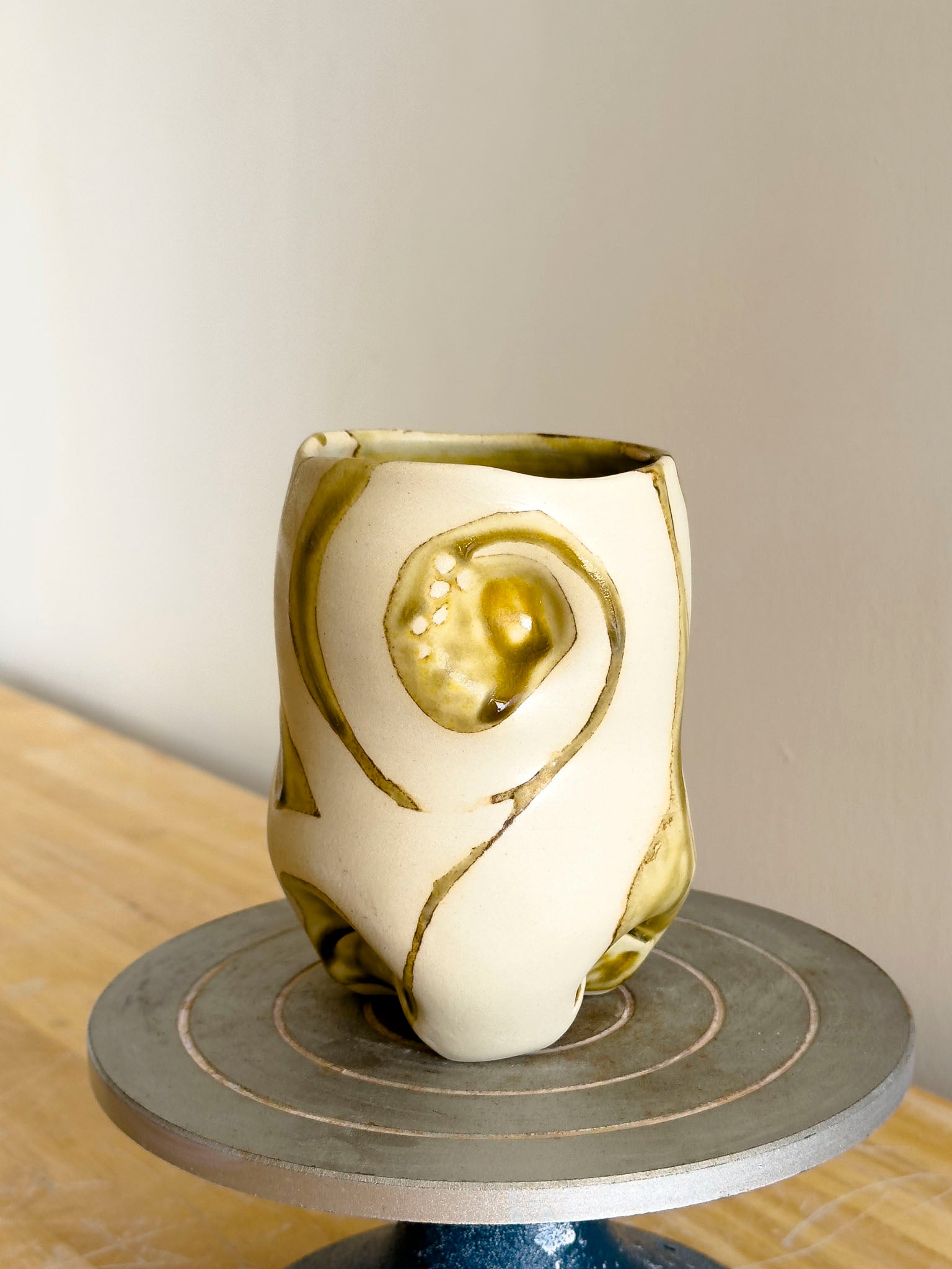 Handmade Cup - Amber Ash Seloura #5 - Jordan King Clay