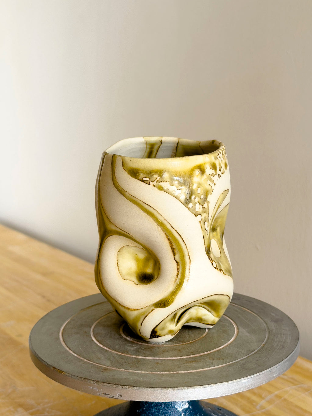 Handmade Cup - Amber Ash Seloura #5 - Jordan King Clay