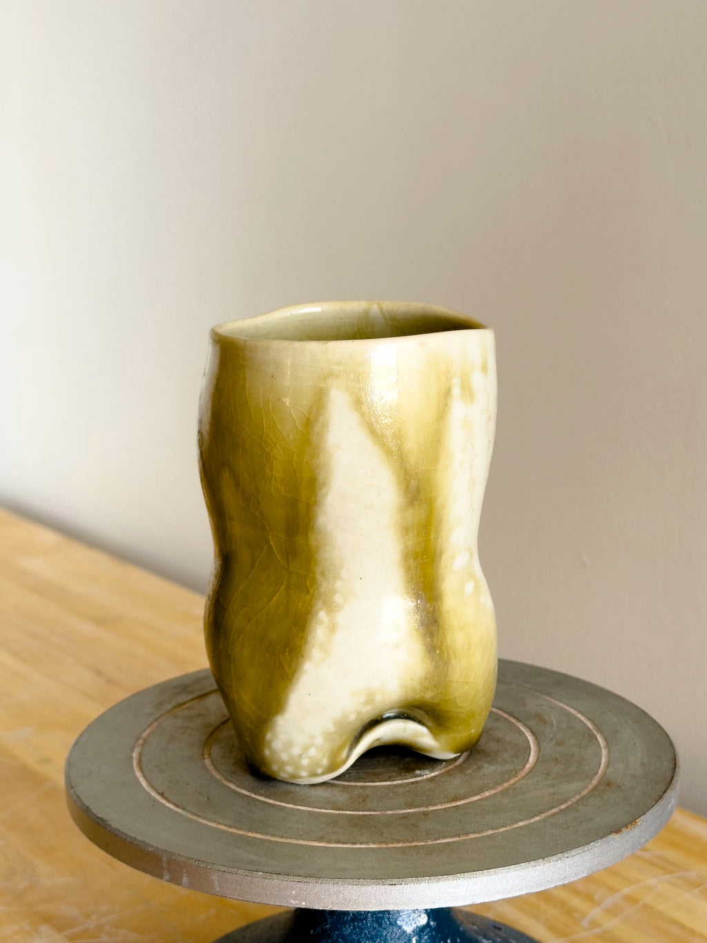 Handmade Cup - Amber Ash Seloura #8 - Jordan King Clay
