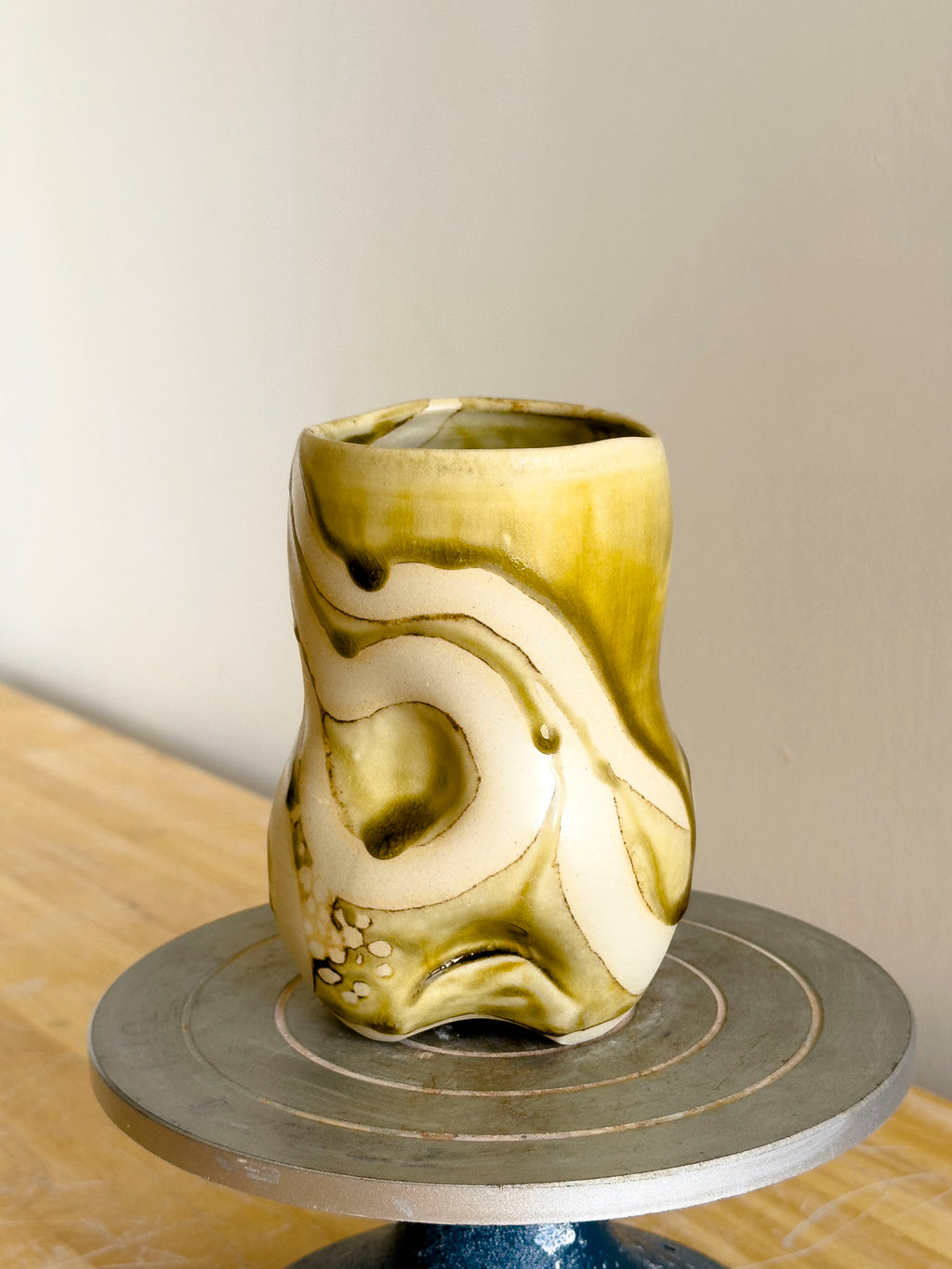 Handmade Cup - Amber Ash Seloura #7 - Jordan King Clay