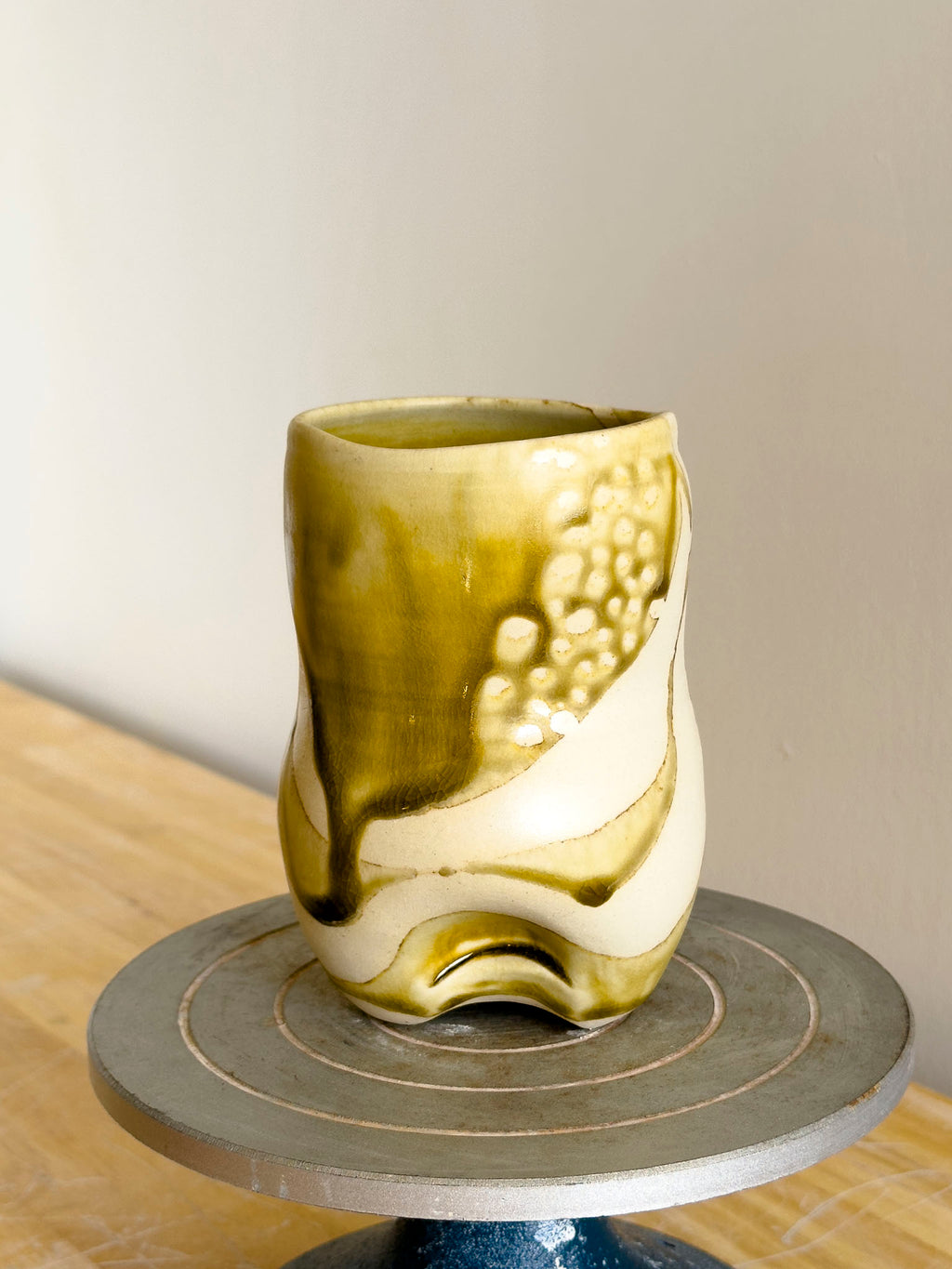 Handmade Cup - Amber Ash Seloura #7 - Jordan King Clay