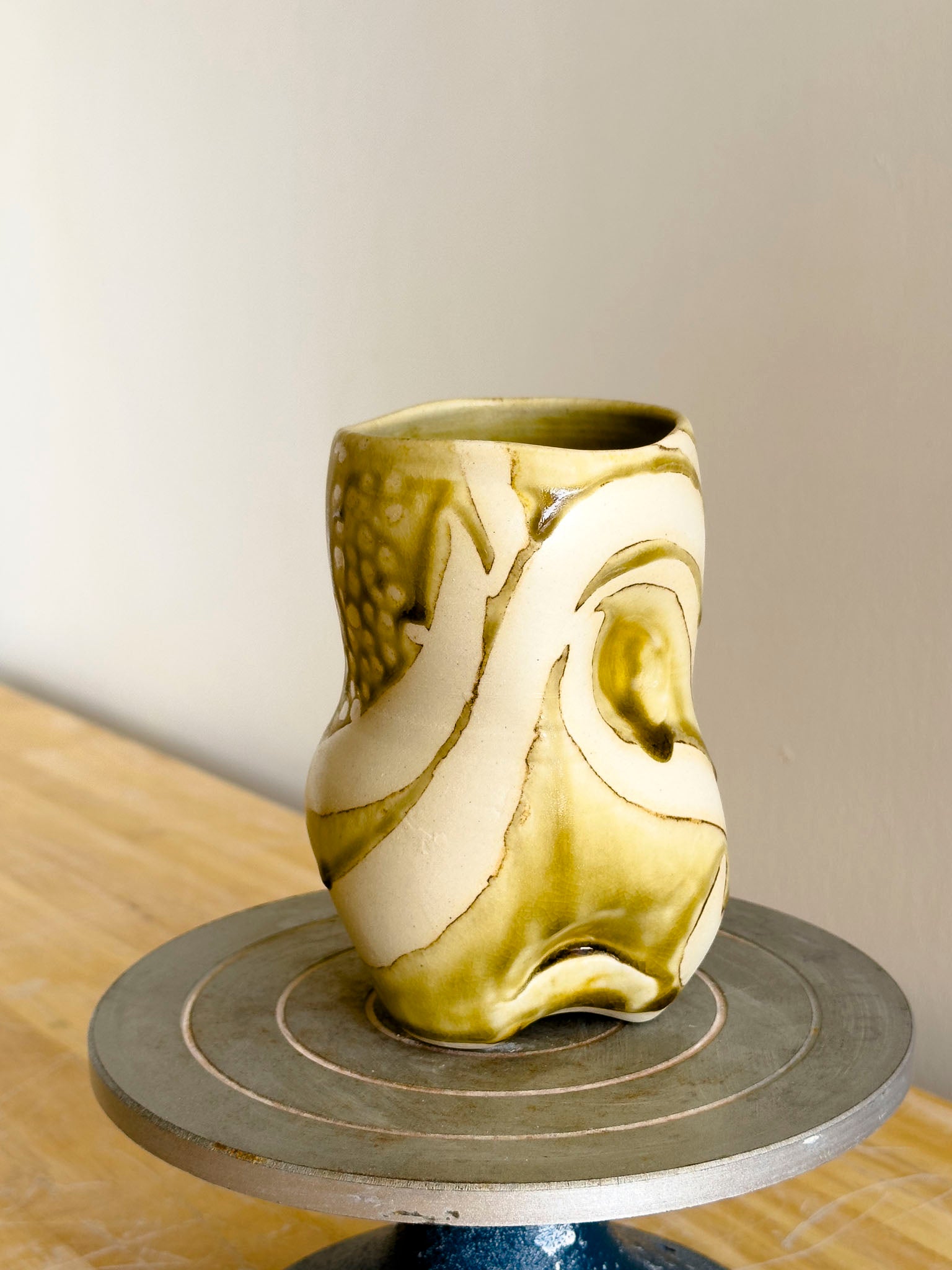 Handmade Cup - Amber Ash Seloura #7 - Jordan King Clay