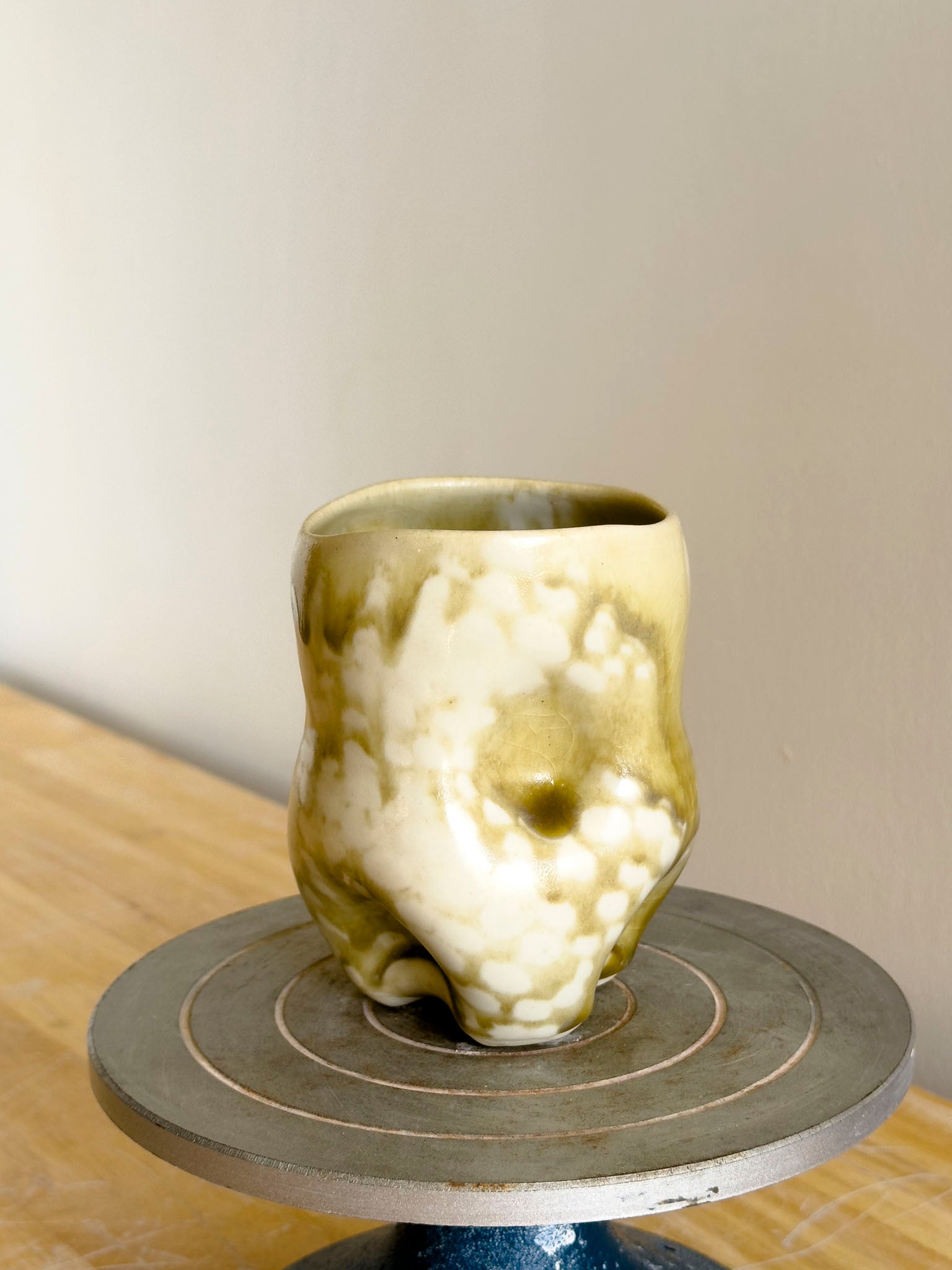 Handmade Cup - Amber Ash Seloura #9 - Jordan King Clay