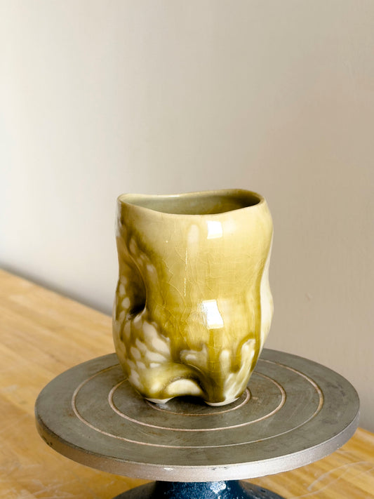 Handmade Cup - Amber Ash Seloura #9 - OOAK