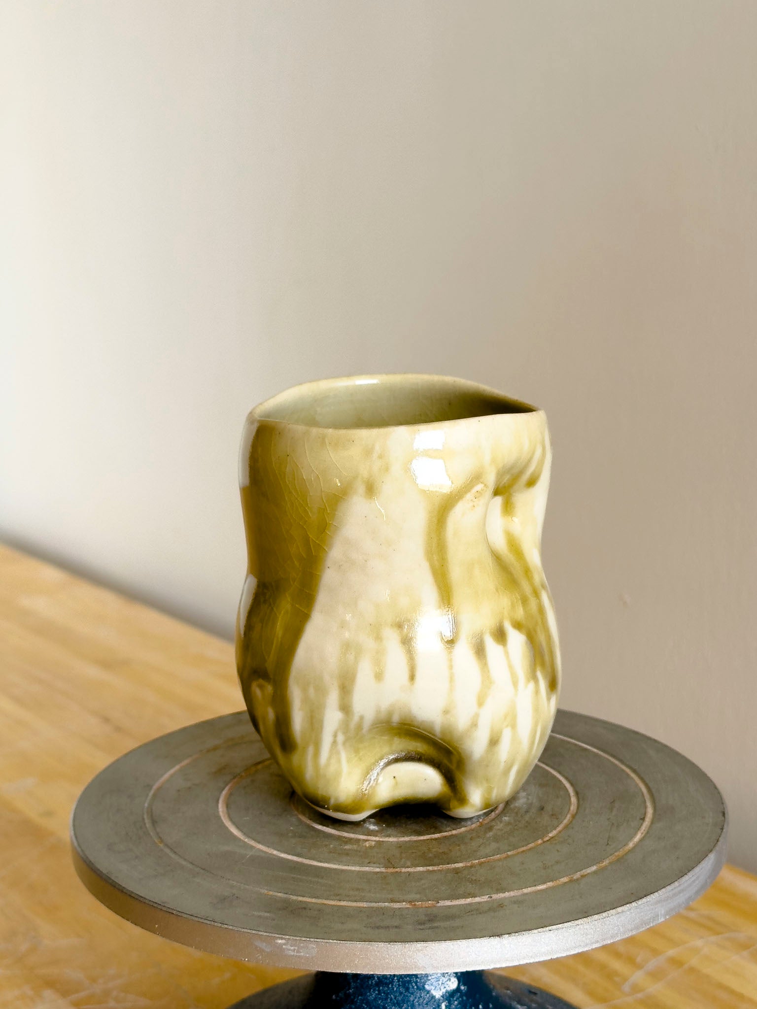 Handmade Cup - Amber Ash Seloura #9 - Jordan King Clay