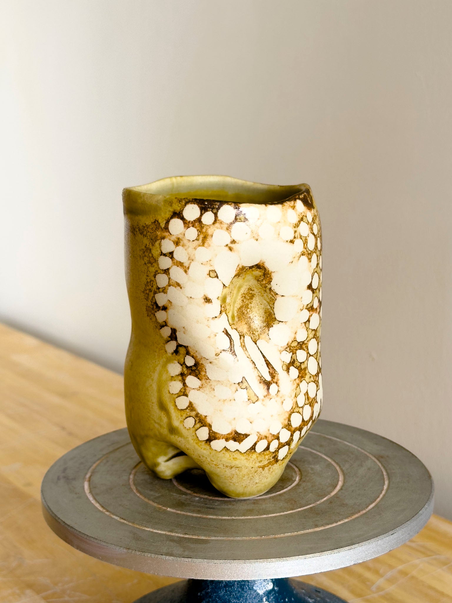 Handmade Cup - Amber Ash Seloura #3 - Jordan King Clay