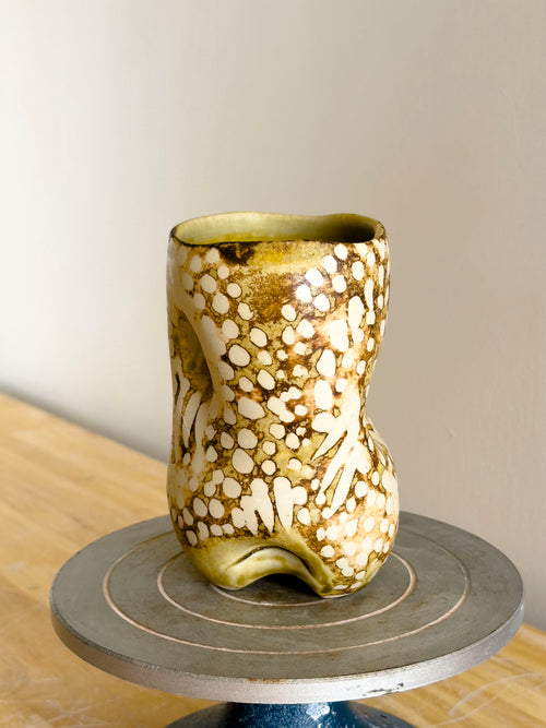 Handmade Cup - Amber Ash Seloura #3 - Jordan King Clay