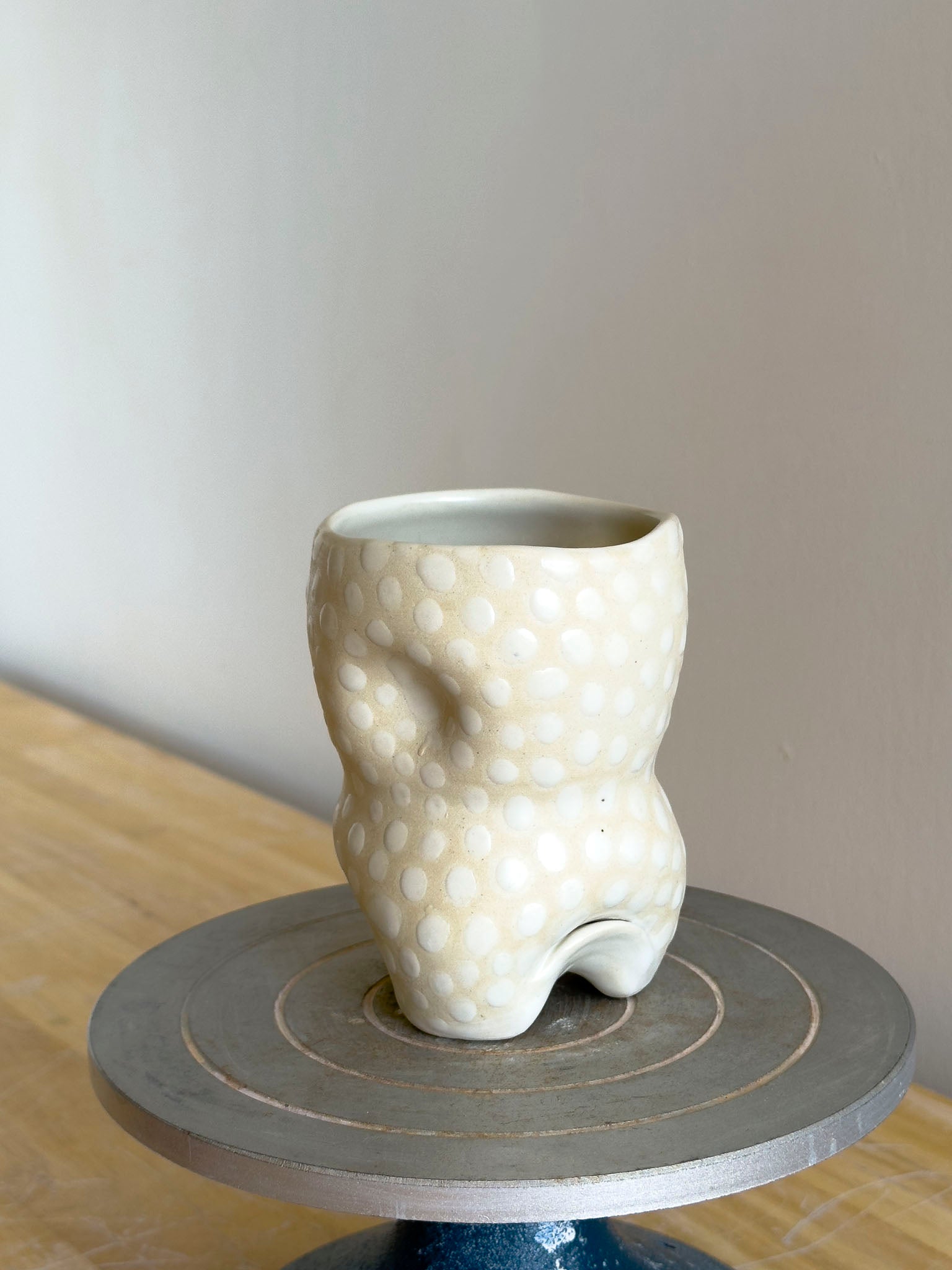 Handmade Cup - Frosted Earth Seloura #3 - Jordan King Clay