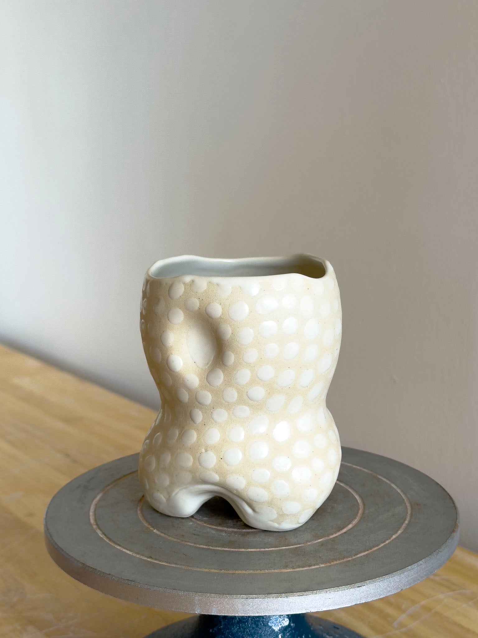 Handmade Cup - Frosted Earth Seloura #4 - Jordan King Clay