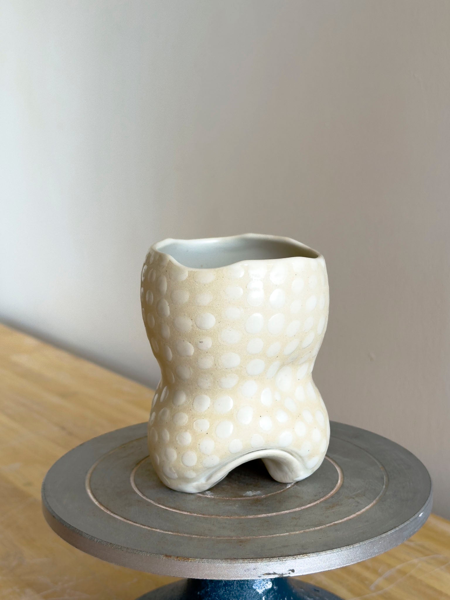 Handmade Cup - Frosted Earth Seloura #4 - Jordan King Clay