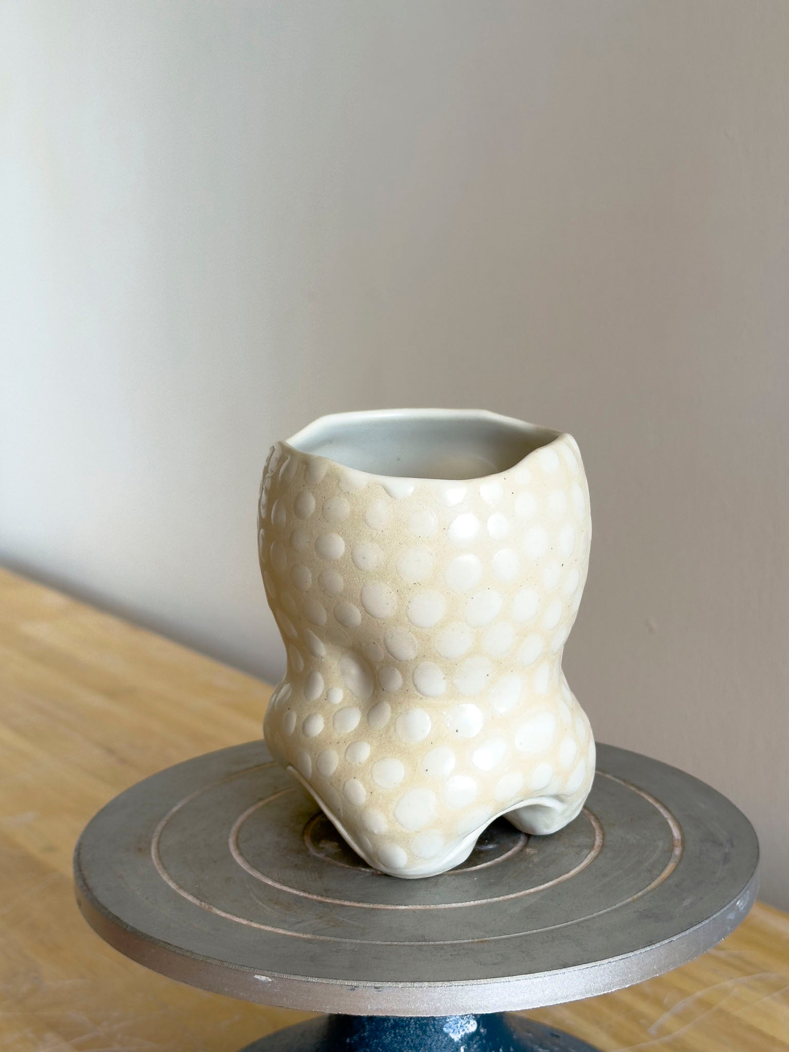 Handmade Cup - Frosted Earth Seloura #4 - Jordan King Clay
