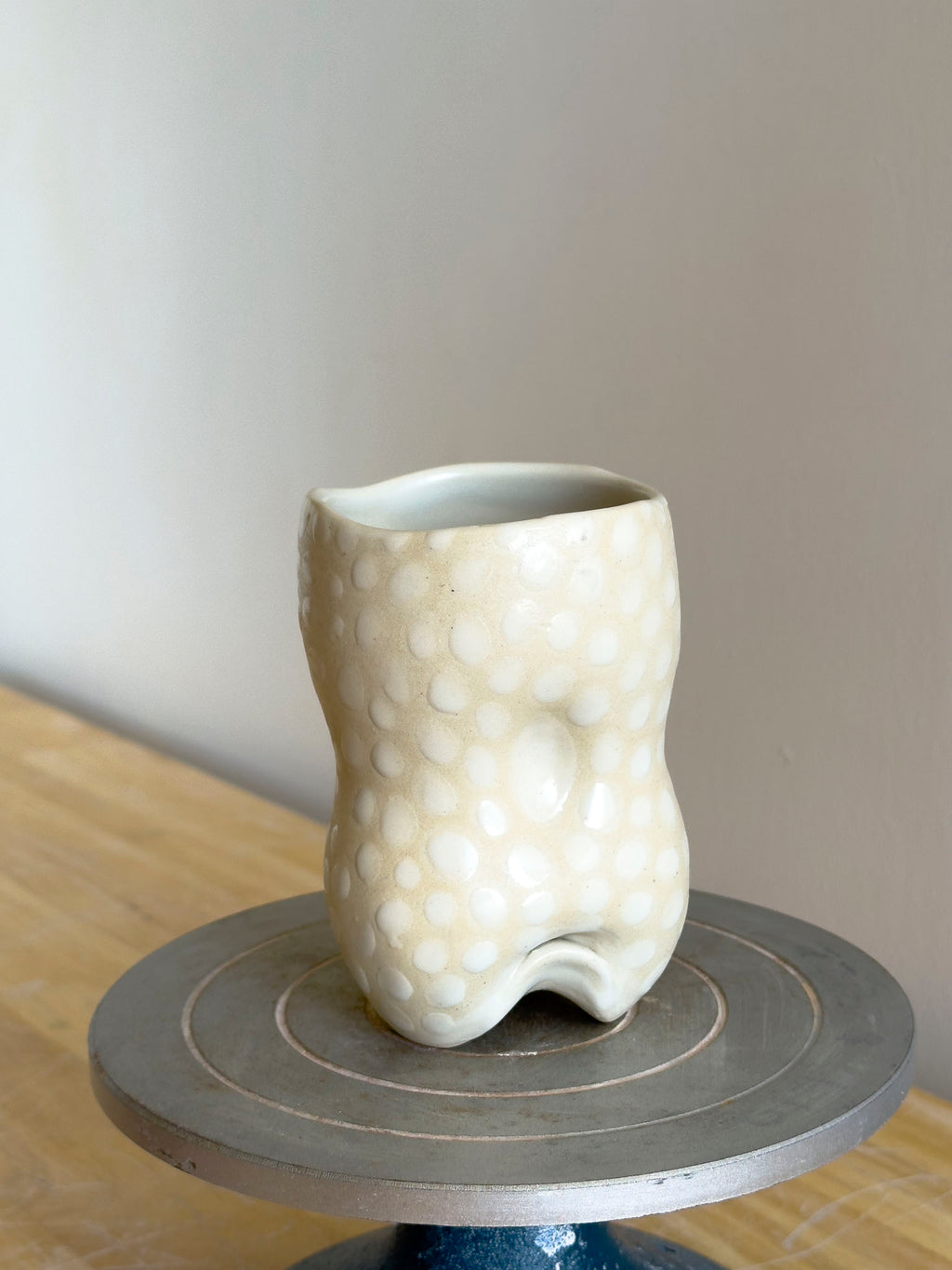 Handmade Cup - Frosted Earth Seloura #5 - Jordan King Clay