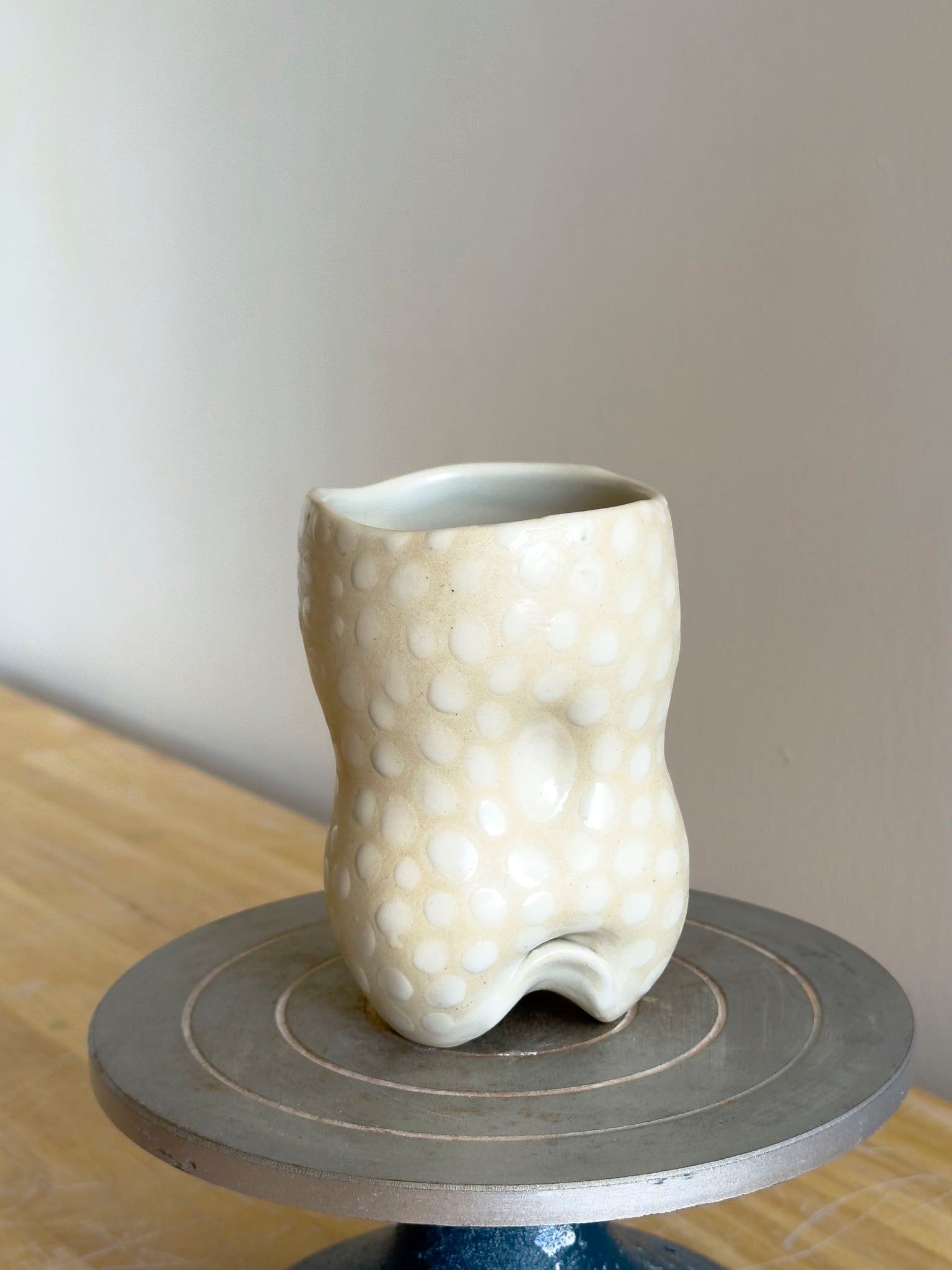 Handmade Cup - Frosted Earth Seloura #5 - Jordan King Clay