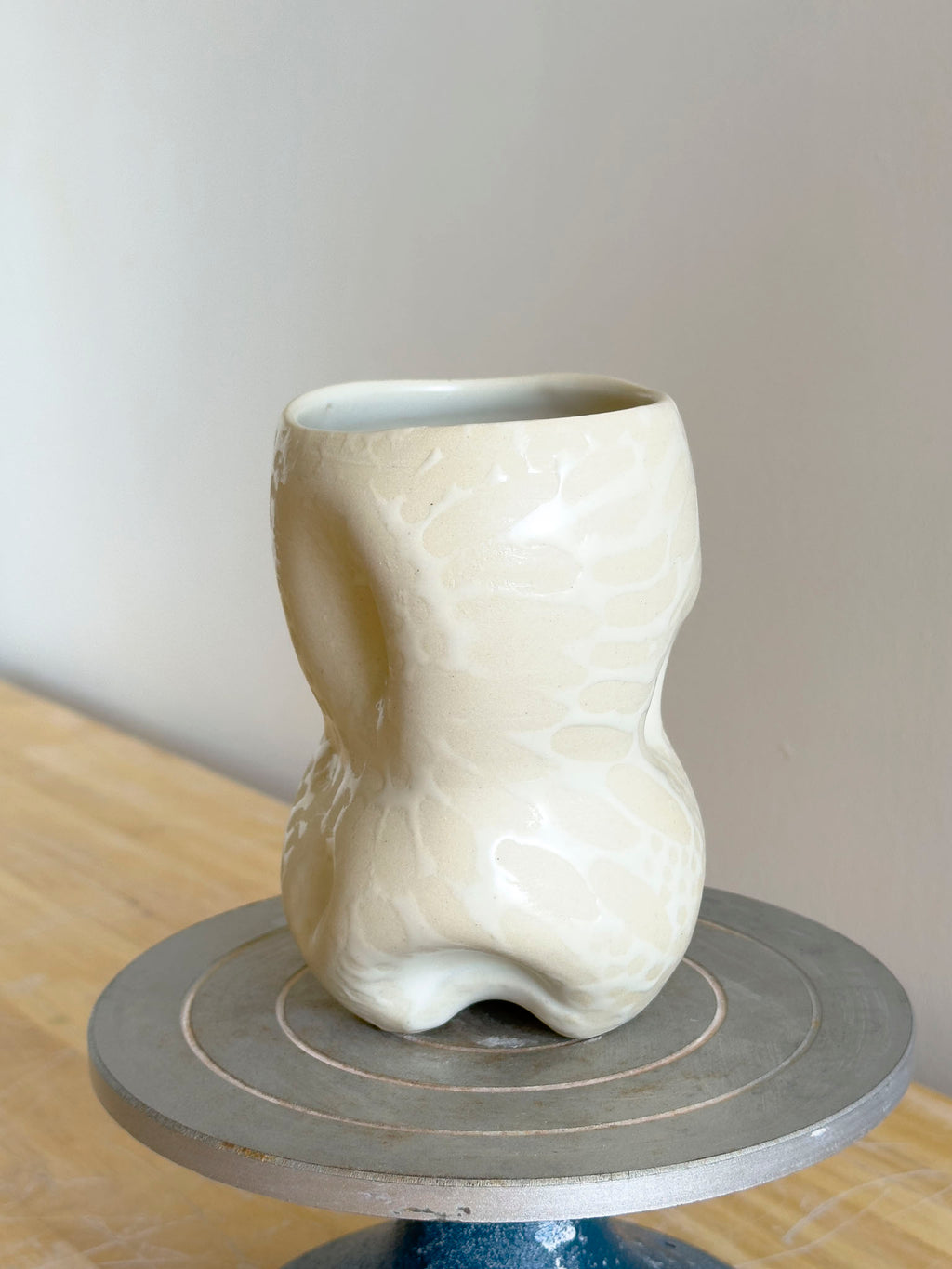 Handmade Cup - Frosted Earth Seloura #1 - Jordan King Clay