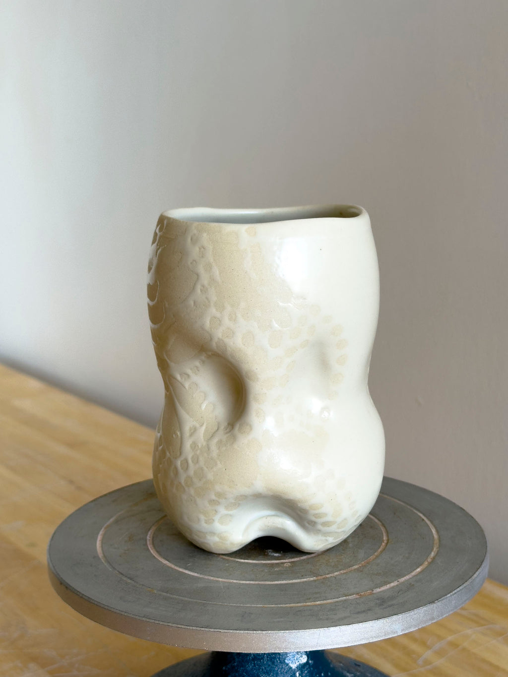 Handmade Cup - Frosted Earth Seloura #1 - Jordan King Clay