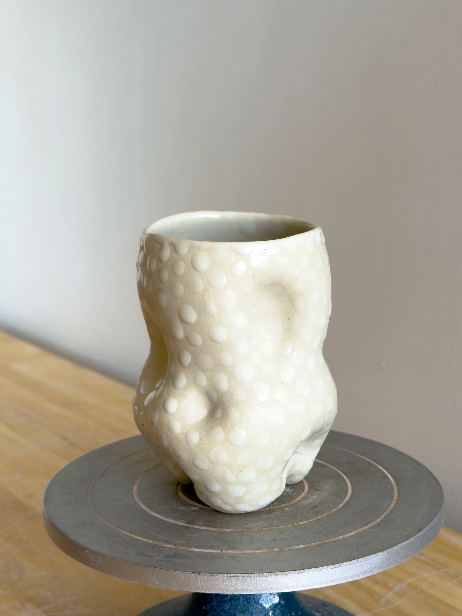 Handmade Cup - Frosted Earth Seloura #2 - Jordan King Clay