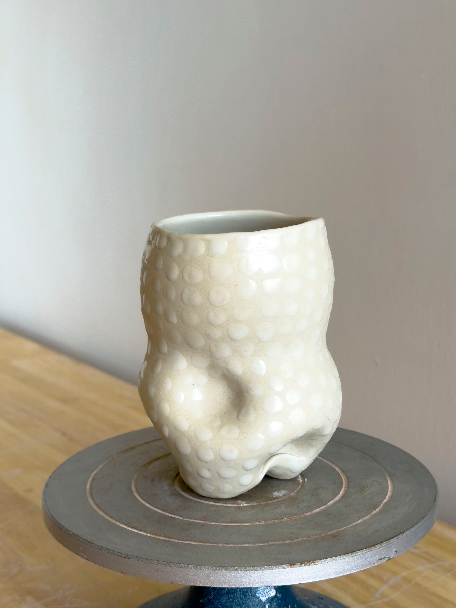 Handmade Cup - Frosted Earth Seloura #2 - Jordan King Clay