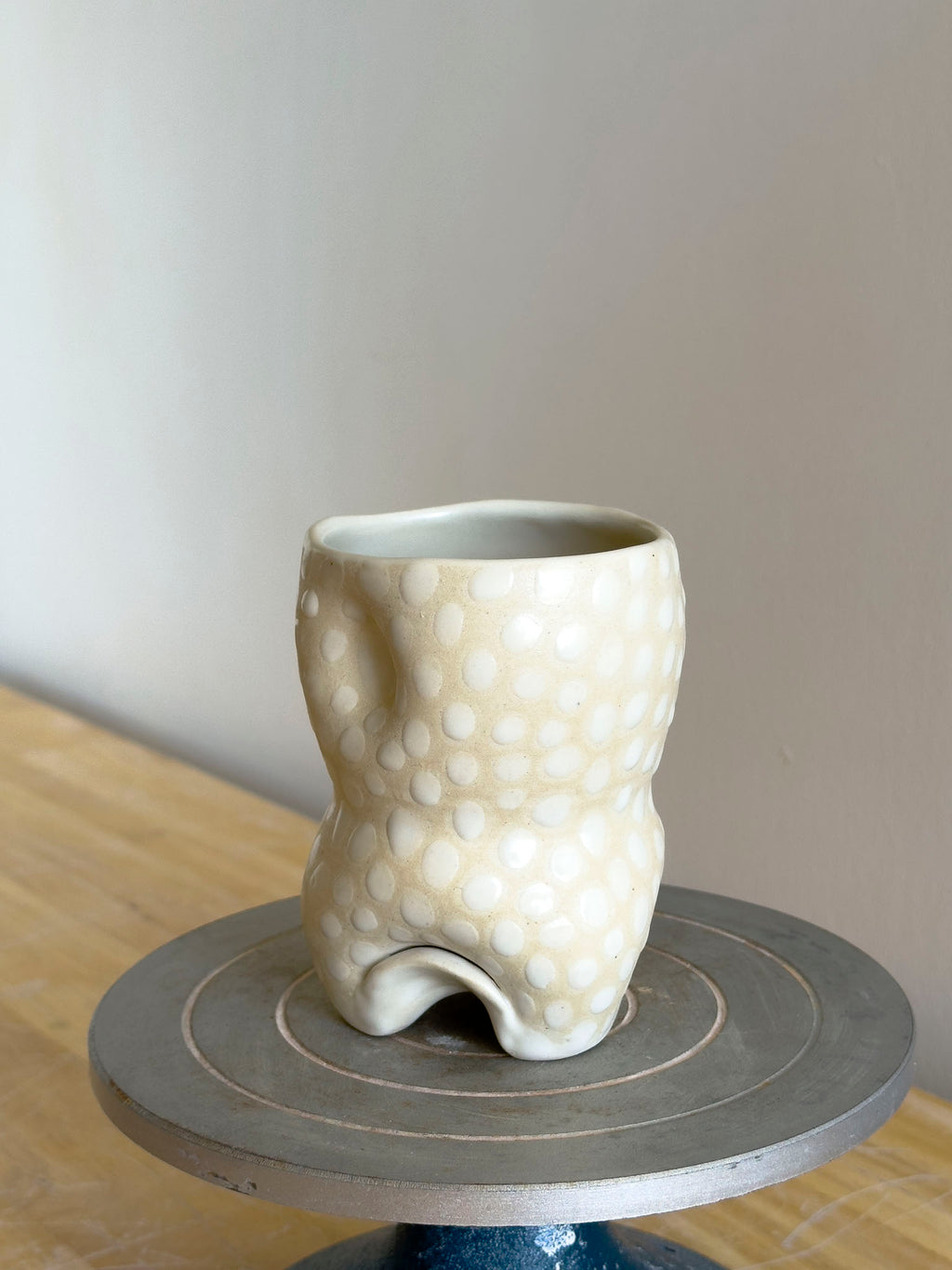 Handmade Cup - Frosted Earth Seloura #3 - Jordan King Clay