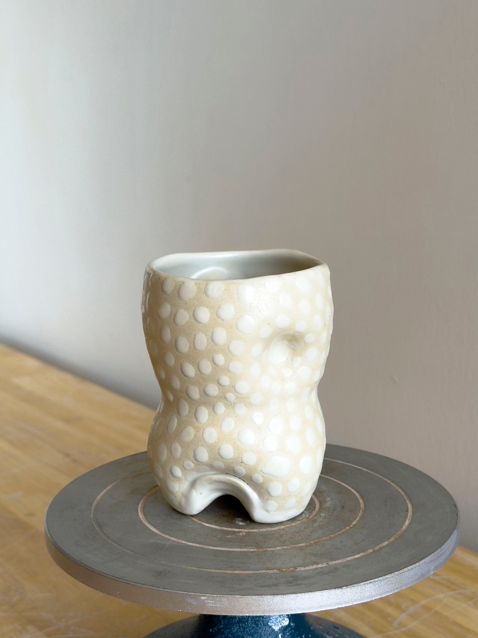 Handmade Cup - Frosted Earth Seloura #3 - Jordan King Clay